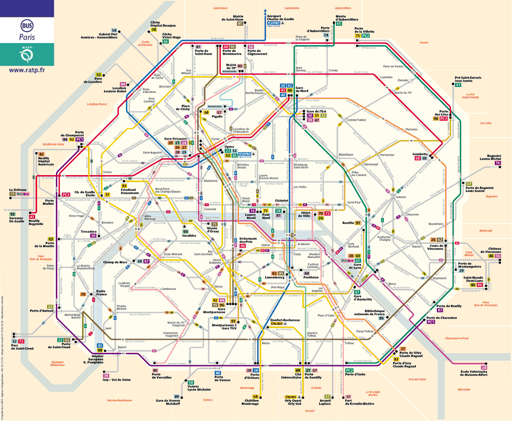Map of the Bus