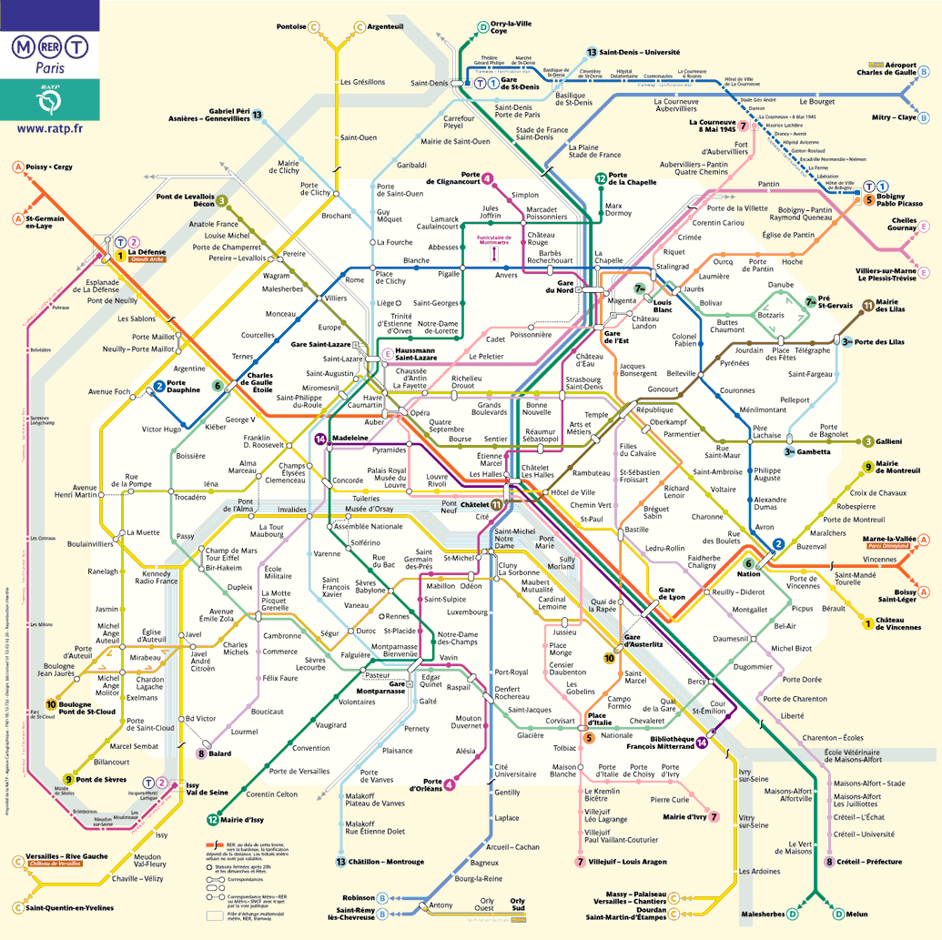 Map of the Metro