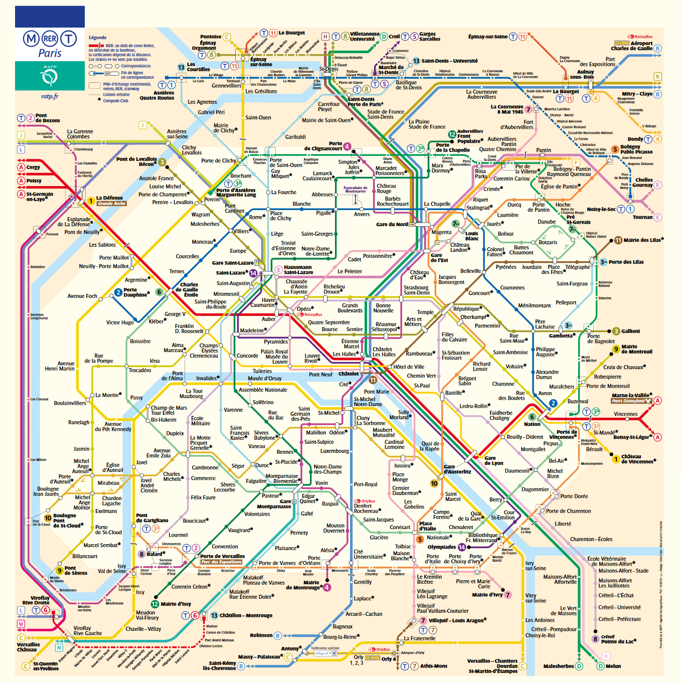 Map of the Metro