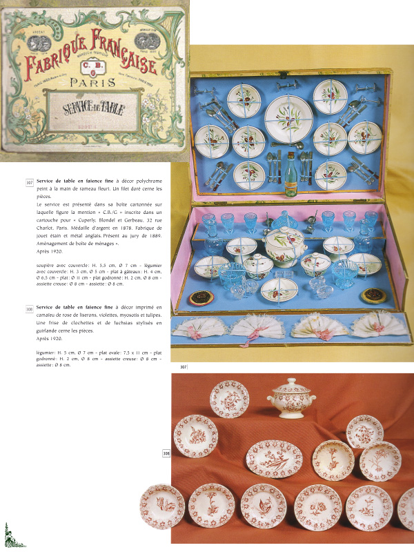 DÎNETTE faïence fine CREIL/MONTEREAU /CHOISY-LE-ROI décor pochoir 14